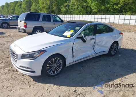 2016 Hyundai Genesis 3.8 from USA, damaged, VIN KMHGN4JE5GU107318